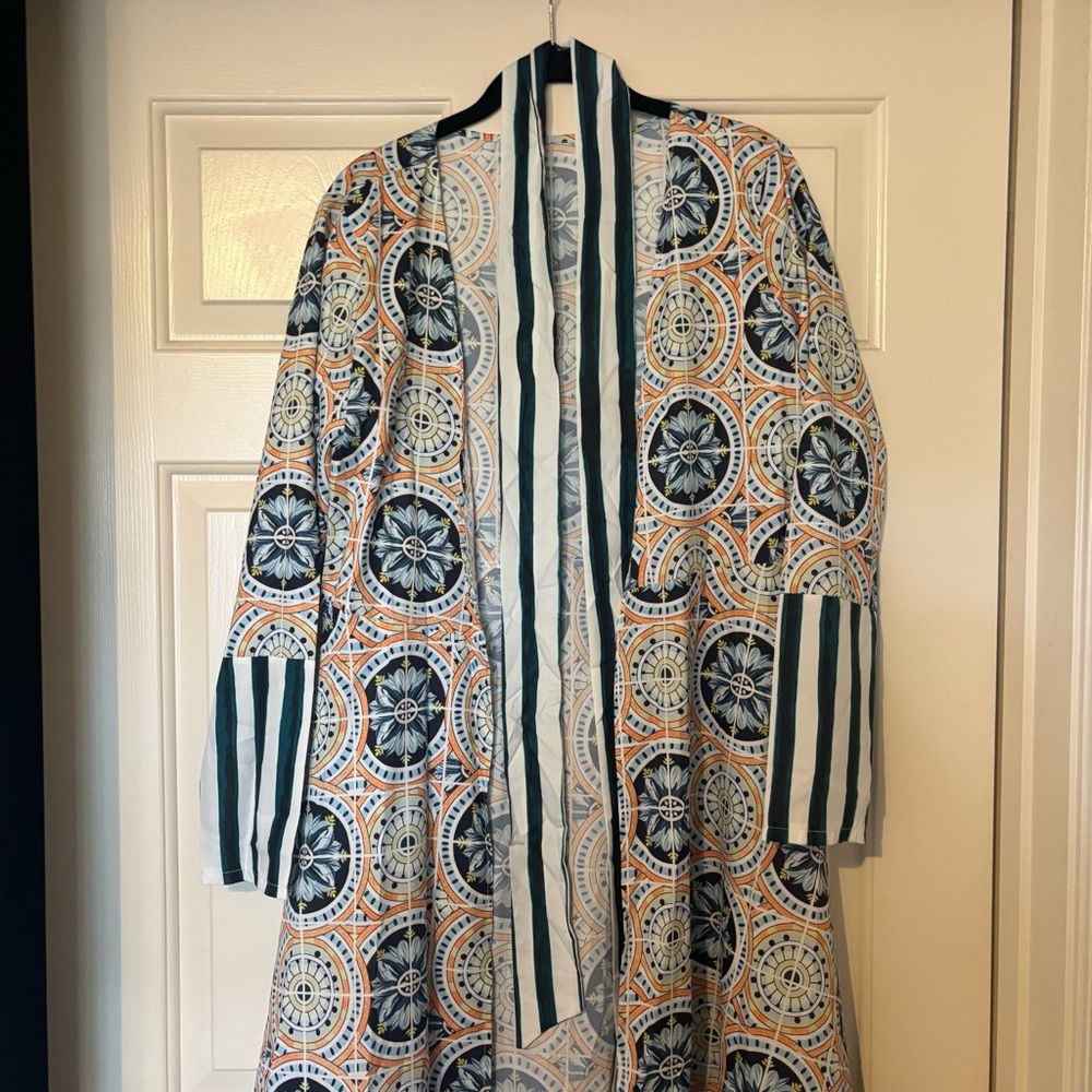 Source Unknown Multicolor Patterned Robe - image 1